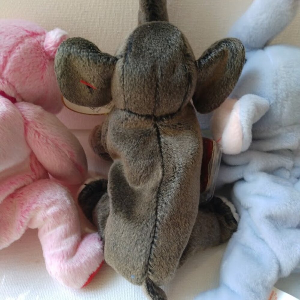 Ty Beanie Babies Lot of 3 Retired - Romance Trumpet Peanut Collectible Plush Y2K - Picture 6 of 7
